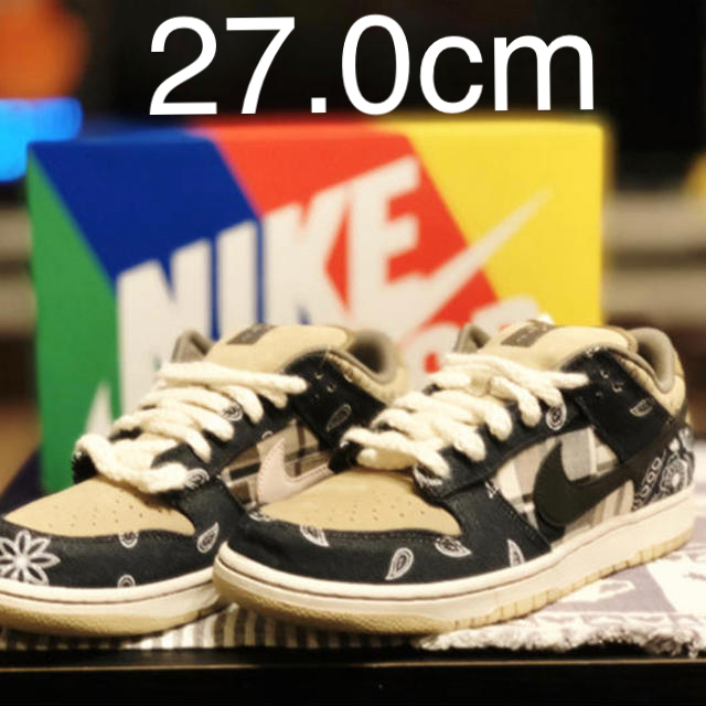 NIKE(ナイキ)のTRAVIS SCOTT NIKE SB DUNK QS 27cm メンズの靴/シューズ(スニーカー)の商品写真