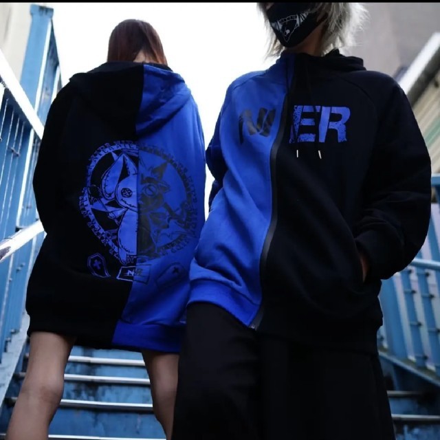 ☆two-tone ZIP PARKA【Devil&Angel】 NieR