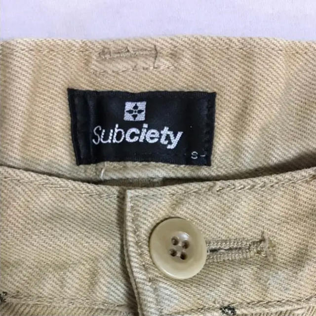 Subciety(サブサエティ)の送料無料　Subciety 刺繍ワークパンツS メンズのパンツ(ワークパンツ/カーゴパンツ)の商品写真