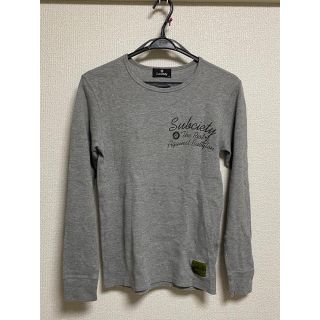 サブサエティ(Subciety)の送料無料　美品　サブサエティ　ロンT トレーナー　ワッフル地　M(Tシャツ/カットソー(七分/長袖))