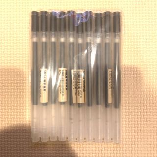 ムジルシリョウヒン(MUJI (無印良品))の無印 ボールペン  黒 10本(ペン/マーカー)