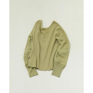 トゥデイフル(TODAYFUL)のtodayful backopen rib long Tshirt(カットソー(長袖/七分))