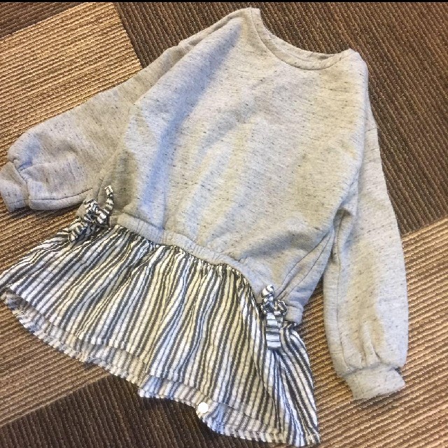 ZARA(ザラ)のZARA チュニックトップス プティマイン アプレレクール キッズ/ベビー/マタニティのキッズ服女の子用(90cm~)(Tシャツ/カットソー)の商品写真