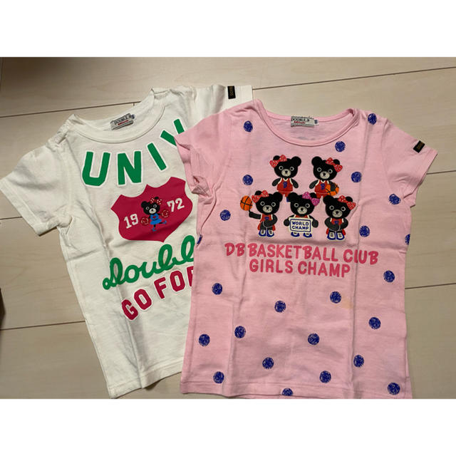 DOUBLE.B(ダブルビー)のミキハウス  B子3枚セット キッズ/ベビー/マタニティのキッズ服女の子用(90cm~)(Tシャツ/カットソー)の商品写真