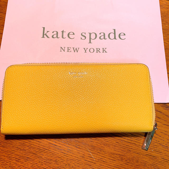 kate spade new york(ケイトスペードニューヨーク)のケイトスペード　長財布　イエロー レディースのファッション小物(財布)の商品写真