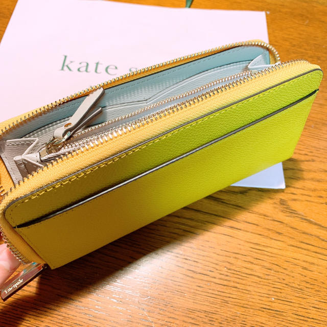 kate spade new york(ケイトスペードニューヨーク)のケイトスペード　長財布　イエロー レディースのファッション小物(財布)の商品写真