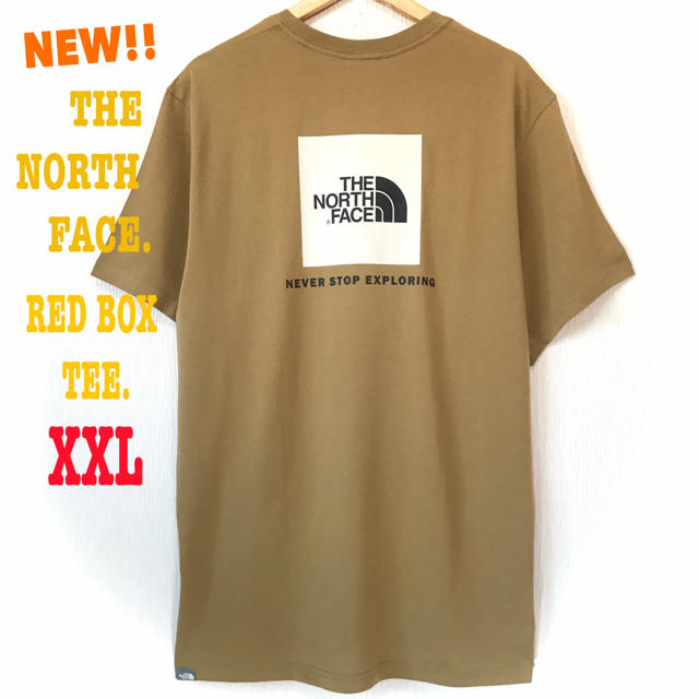 ビッグ♪ XXL相当 新品 ノースフェイス BOXロゴ Tシャツ カーキ - T ...