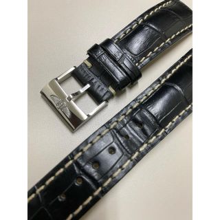 ブライトリング(BREITLING)のブライトリング純正尾錠　ベルト非純正　24ー20 使用少　美品(レザーベルト)