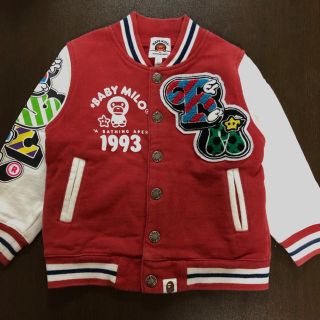 アベイシングエイプ(A BATHING APE)のbape kids 90cm Milo スタジャン ジャケット エイプ (ジャケット/上着)