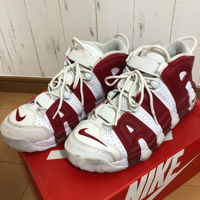 【鑑定済】supreme x nike air more uptempo 28㎝