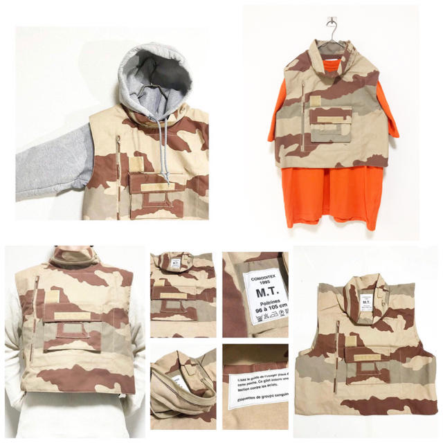 Maison Martin Margiela(マルタンマルジェラ)のdead stock vintage フランス軍 デザートカモ ベストジャケット メンズのジャケット/アウター(ミリタリージャケット)の商品写真