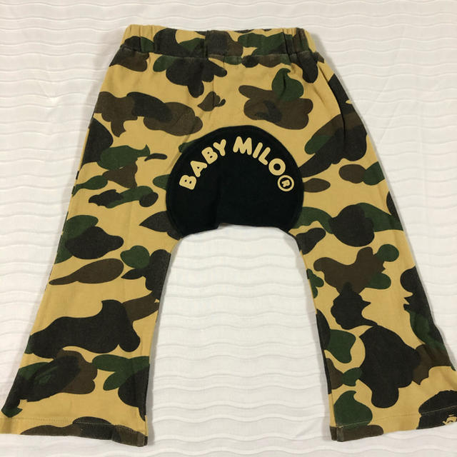 A BATHING APE(アベイシングエイプ)のbape  kids キッズ 90cm パンツ シャーク milo エイプ迷彩 キッズ/ベビー/マタニティのキッズ服男の子用(90cm~)(パンツ/スパッツ)の商品写真