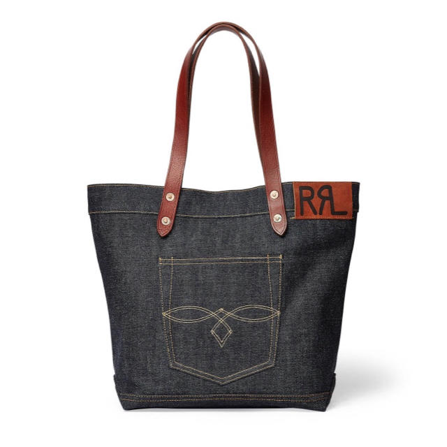 RRL デニムトート 新品 日本製デニム生地 速くおよび自由な vivacf.net