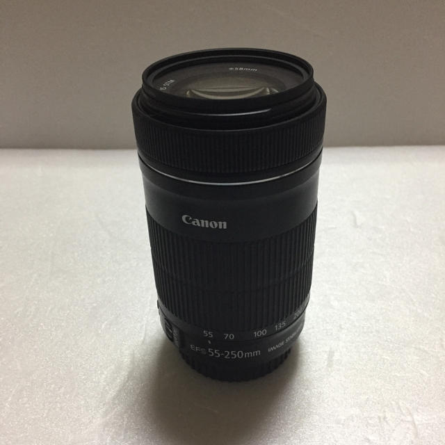 Canon(キヤノン)の【美品】キャノン CANON EF-S 55-250 F4-5.6 STM スマホ/家電/カメラのカメラ(レンズ(ズーム))の商品写真