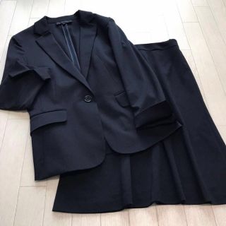 アンタイトル(UNTITLED)の美品 アンタイトル ストレッチ素材 スカートスーツ 1(スーツ)