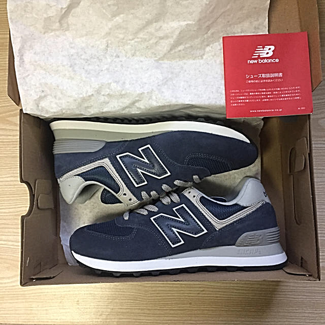 新品  New balance 574  ネイビー  24cm 1