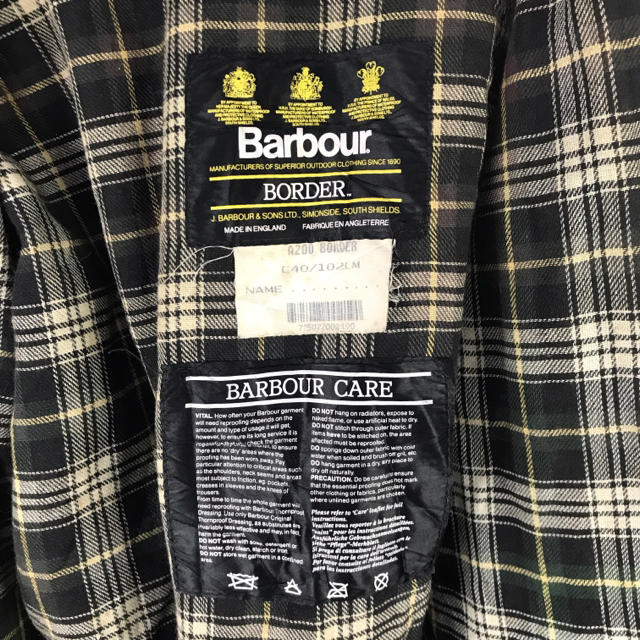 Barbour(バーブァー)のバブアー　ボーダー　オイルド　コート　ジャケット　コーデュロイ ミリタリー メンズのジャケット/アウター(ミリタリージャケット)の商品写真