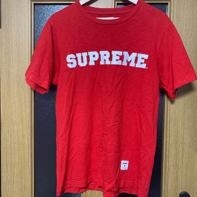 supreme 17ss collegiate Tシャツ　赤Sサイズ