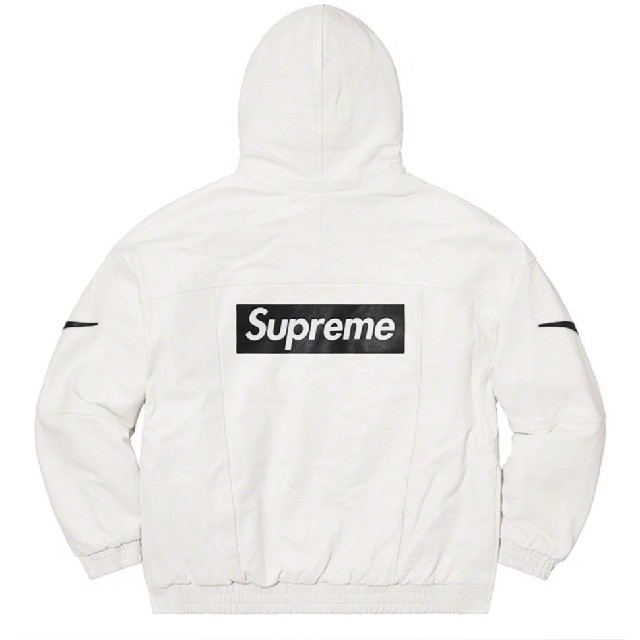 Supreme Nike Leather Anorak white