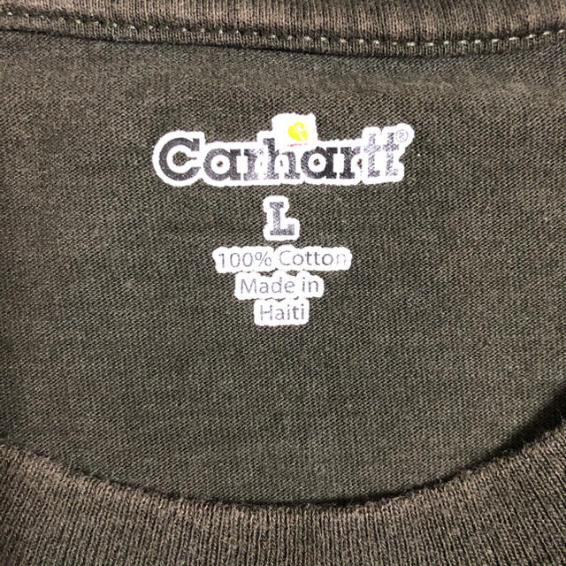 カーハート(carhartt)☆ロゴ ポケットTシャツ ダークブラウン 3