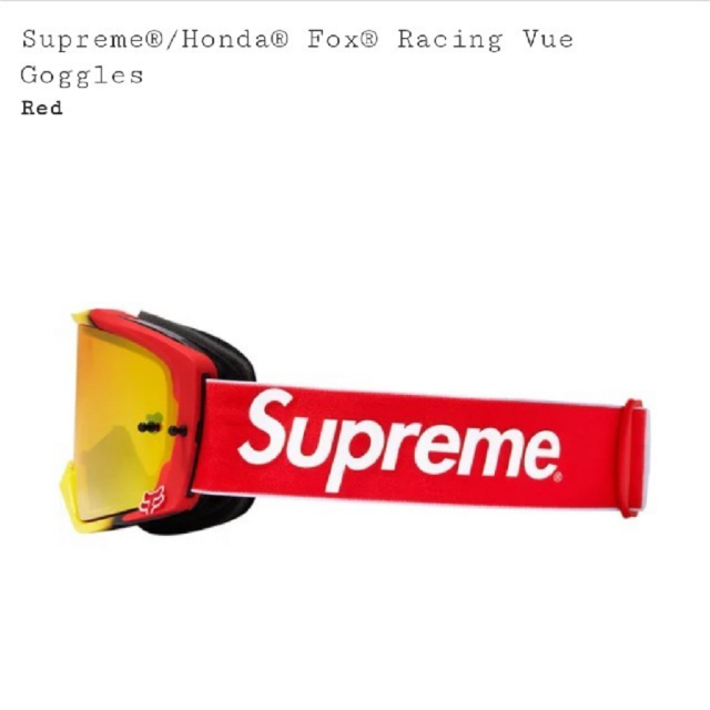 Supreme(シュプリーム)のSupreme HONDA FOX Racing Vue Gogglesゴーグル 自動車/バイクのバイク(装備/装具)の商品写真