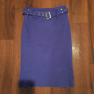 ダブルスタンダードクロージング(DOUBLE STANDARD CLOTHING)のロイヤルブルー タイトスカート(ひざ丈スカート)