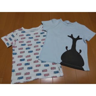 ムジルシリョウヒン(MUJI (無印良品))の無印　ベルメゾン　110センチTシャツ2枚セット(Tシャツ/カットソー)