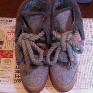 ファー付き スニーカー(スニーカー)