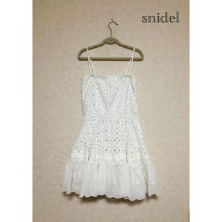 スナイデル(SNIDEL)のsnidelコットンワンピース♬(ミニワンピース)