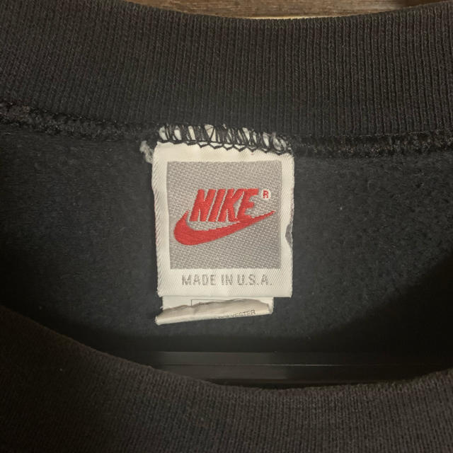 NIKE(ナイキ)の90’s 銀タグ Nike 黒スウェット Made in USA メンズのトップス(スウェット)の商品写真