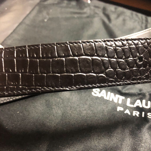 Saint Laurent(サンローラン)のsaint Laurent クロコ　ロゴベルト メンズのファッション小物(ベルト)の商品写真