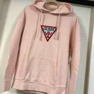 ゲス(GUESS)のGUESS ゲス トレーナー パーカー レディース  ピンク(トレーナー/スウェット)