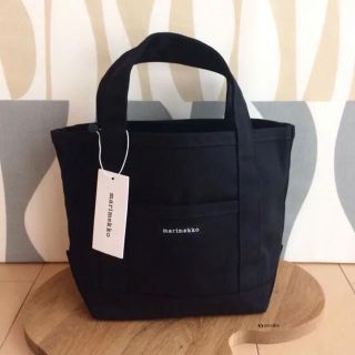 マリメッコ(marimekko)の新品 marimekko MINI PERUSKASSI トートバッグ ブラック(トートバッグ)