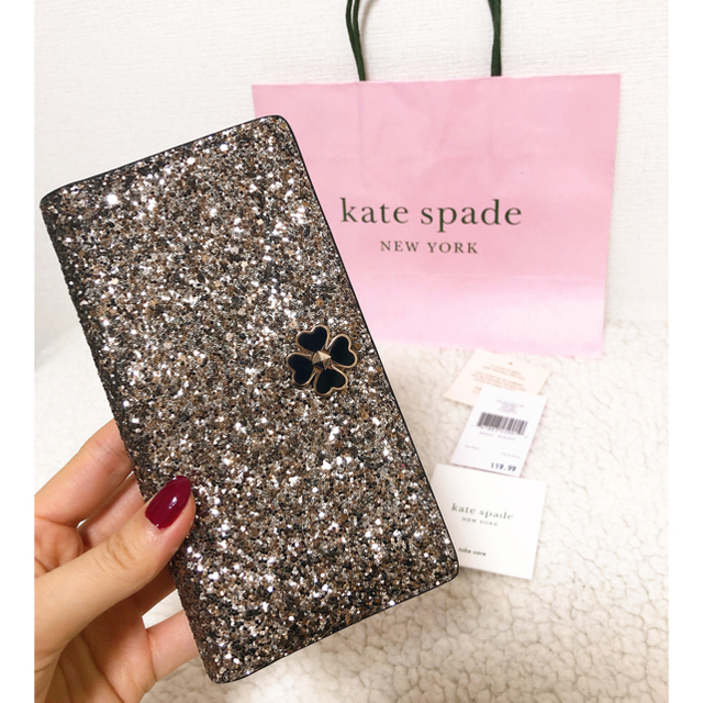 Kate Spade グリッター折り財布 - 財布