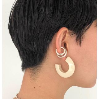 トゥデイフル(TODAYFUL)のアクリルフープピアス todayful トゥデイフル(ピアス)