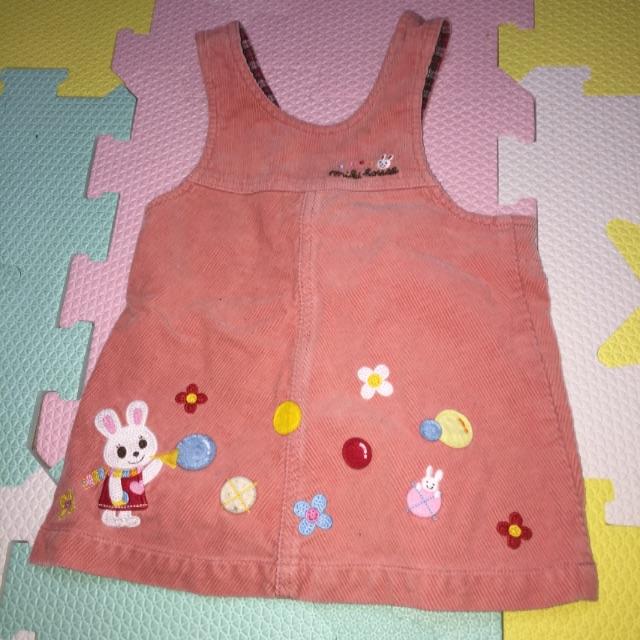 mikihouse(ミキハウス)のミキハウスのジャンパースカート キッズ/ベビー/マタニティのキッズ服女の子用(90cm~)(スカート)の商品写真