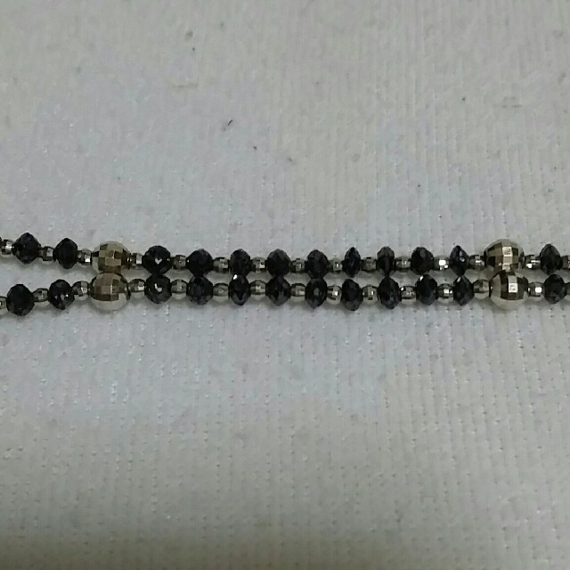 ブラックダイヤモンド 磁気 ネックレス K18WG 43cm ラフォーレの通販 by ラクマ店｜ラクマ