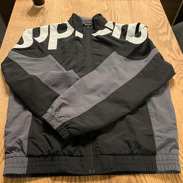 新品supreme shoulder logo track jacket Lナイロンジャケット