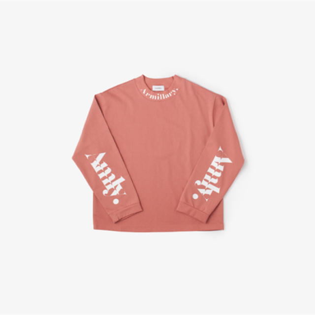 Armillary. BOTTLE NECK LONG TEE / PINK