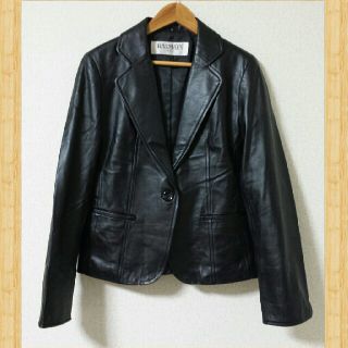 バルマン(BALMAIN)のBALMAIN バルマン 高級ラムレザージャケット 美品 9 本革 羊革(その他)