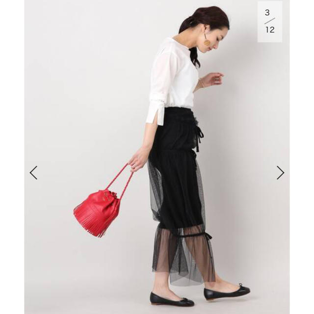 IENA(イエナ)のMIDWEST TAN チュールスカート レディースのスカート(ひざ丈スカート)の商品写真
