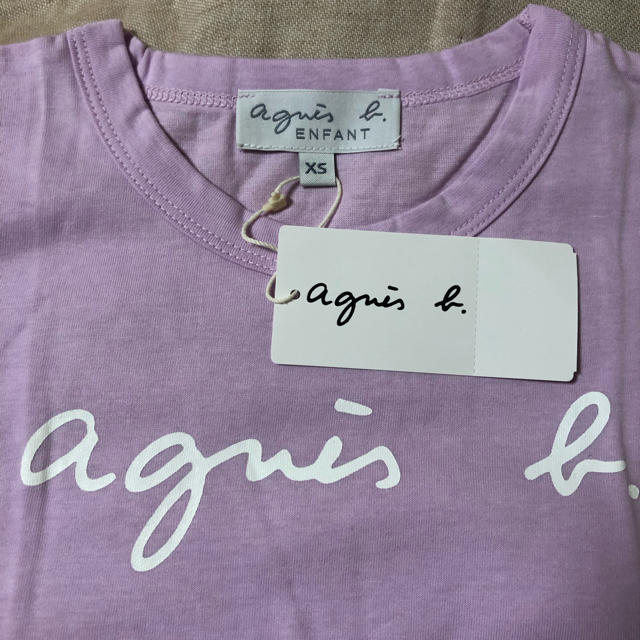 agnes b.(アニエスベー)の新品　アニエス・ベー　ロゴＴシャツ　XS キッズ/ベビー/マタニティのキッズ服男の子用(90cm~)(Tシャツ/カットソー)の商品写真