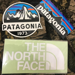 パタゴニア(patagonia)の★超特価★新品未使用　ノースフェイス&パタゴニア　切り文字　白&スコープ&P6(その他)