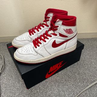 ナイキ(NIKE)のNIKE air jordan 1 high og メタリックレッド(スニーカー)