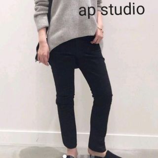 アパルトモンドゥーズィエムクラス(L'Appartement DEUXIEME CLASSE)のap studio　ブラック　スキニー(カジュアルパンツ)