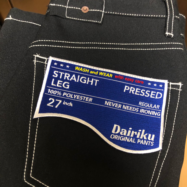 なす様専用DAIRIKU Flasher Pressed Pants Black メンズのパンツ(スラックス)の商品写真