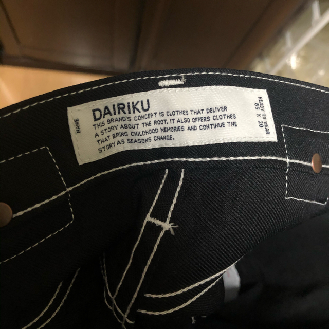 なす様専用DAIRIKU Flasher Pressed Pants Black メンズのパンツ(スラックス)の商品写真