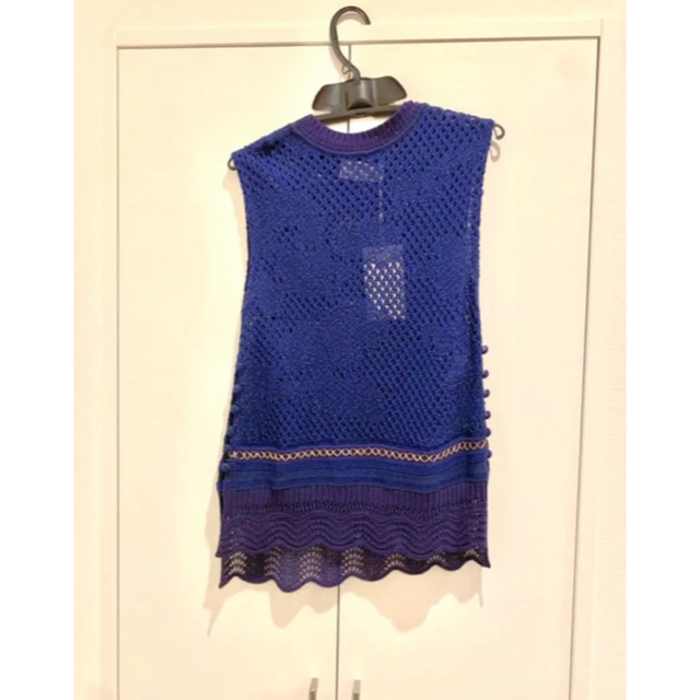 【未使用】Mame Sleeveless Scala Knit Tops