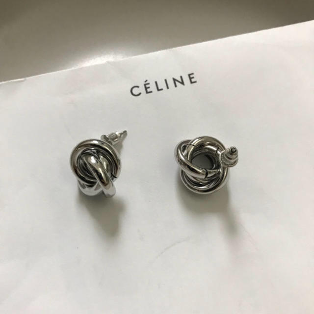 celine(セリーヌ)の再入荷！6点のみ！NO.22 インポート  ピアス  フープピアス  シルバー レディースのアクセサリー(ピアス)の商品写真