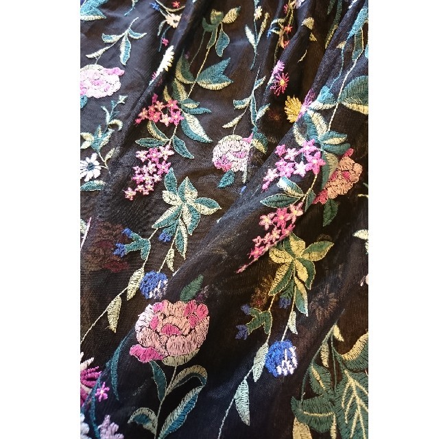 GRACE CONTINENTAL(グレースコンチネンタル)のGRACE CONTINENTAL 刺繍チュールスカート レディースのスカート(ロングスカート)の商品写真